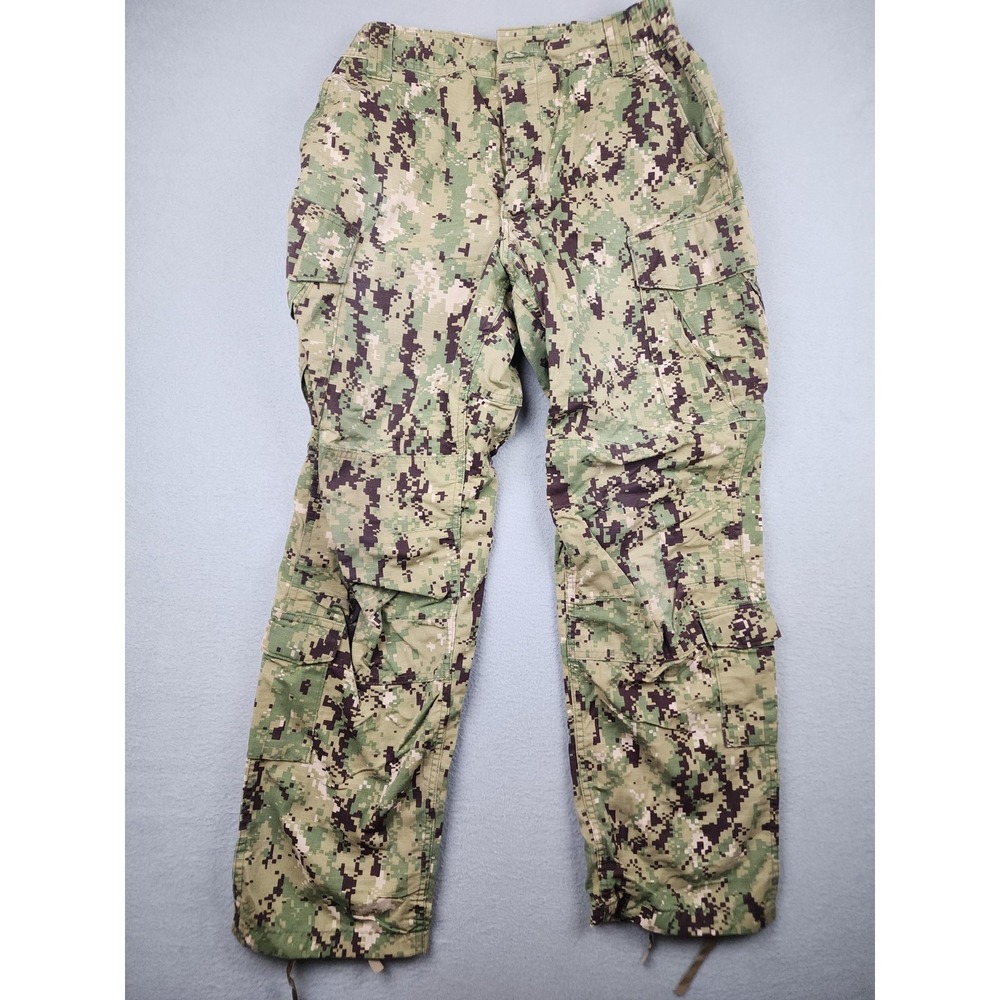 M&M Manufacturing Pants Mens 33x30 Green Camo Cargo NWU Type III Navy Uniform
